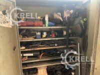 Stahlblechschrank mit Inhalt